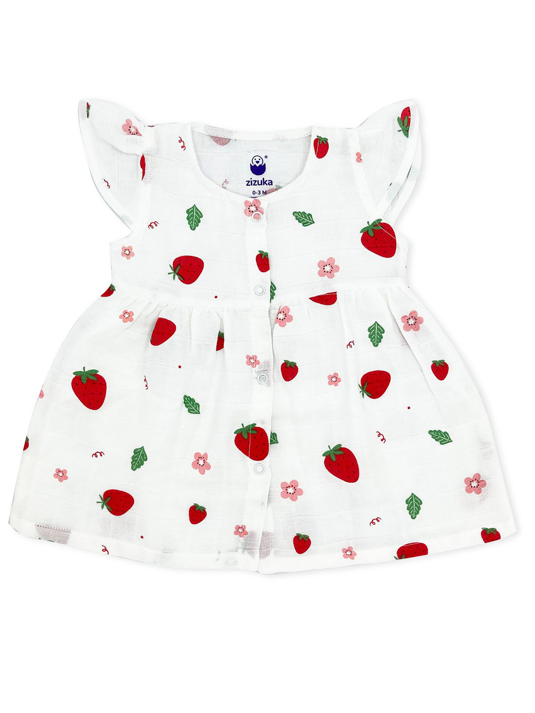 ZIZUKA Girls Conversational Print Fit & Flare Midi Dress