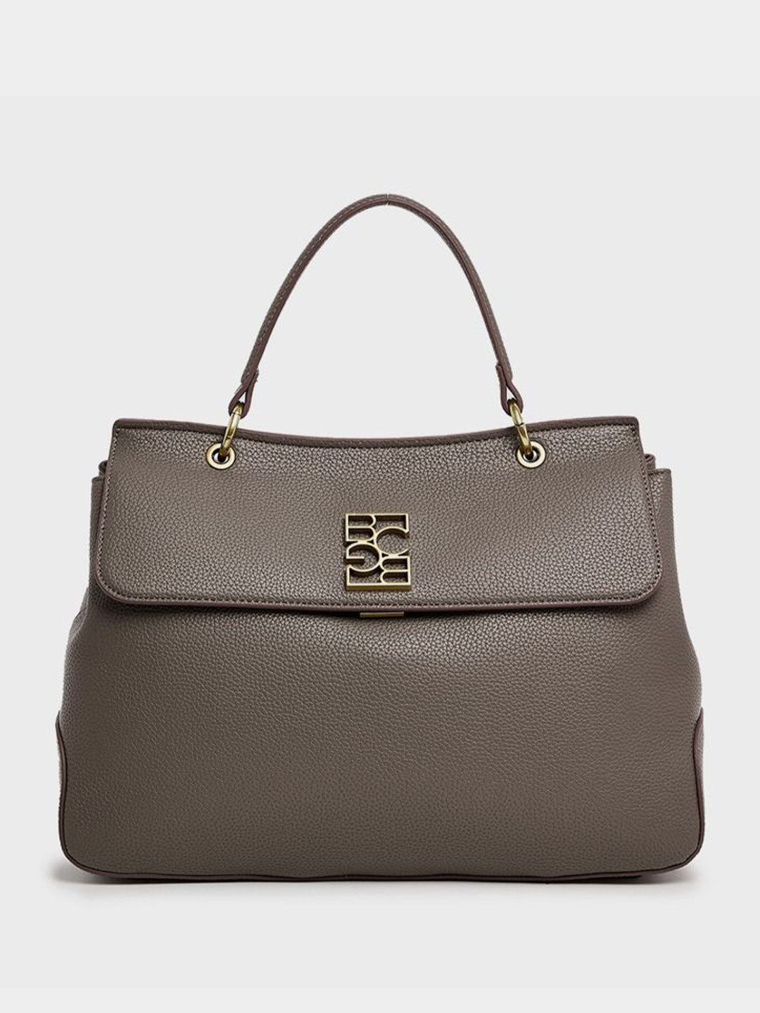 BCBG PU Oversized Half Moon Satchel