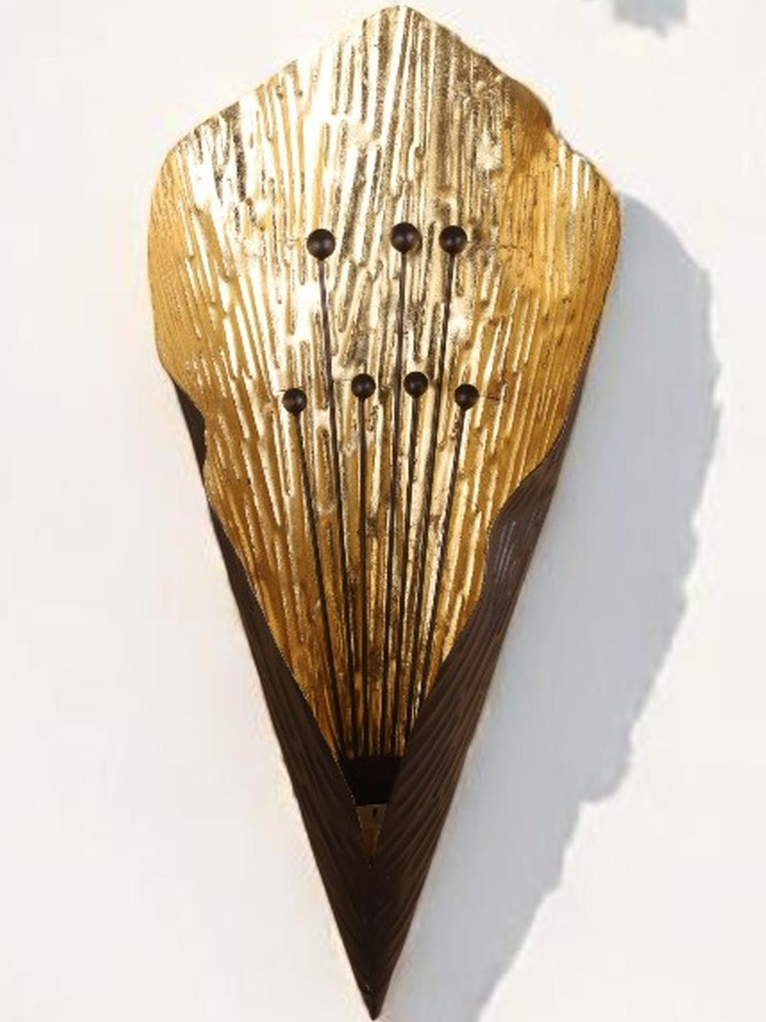 Kreative Arts Gold Wall Candle Holder