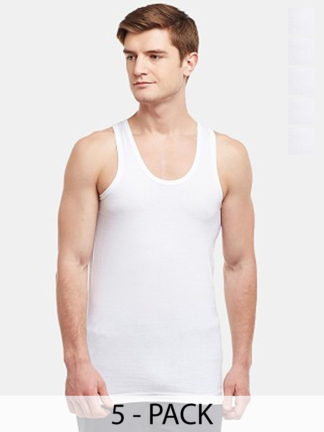CAVENDERS Pack Of 5 Cotton Comfortable Innerwear Vests C61=-SWIFT---5- ---85