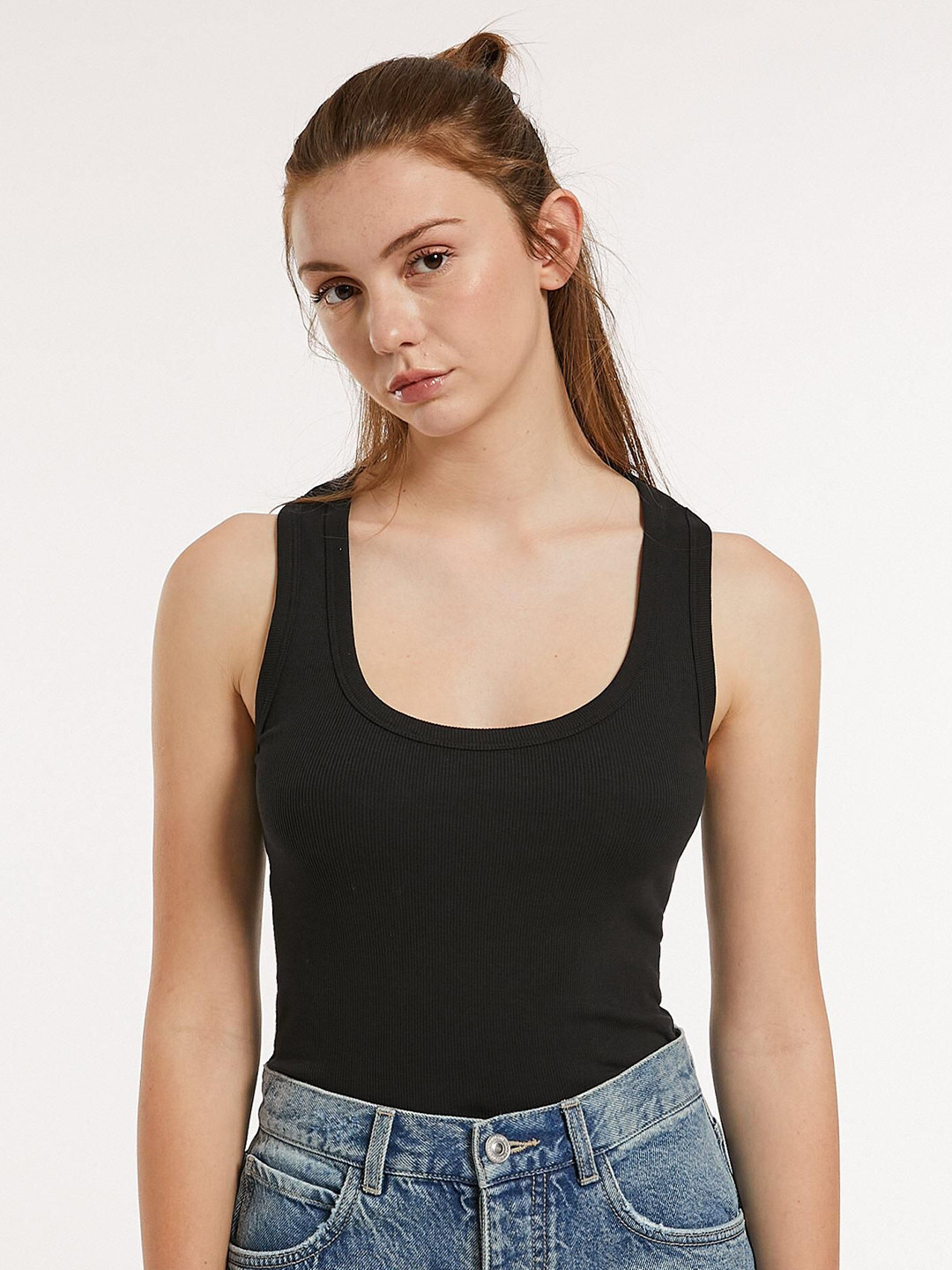 Nalax Designs Women Ribbed Tank Top