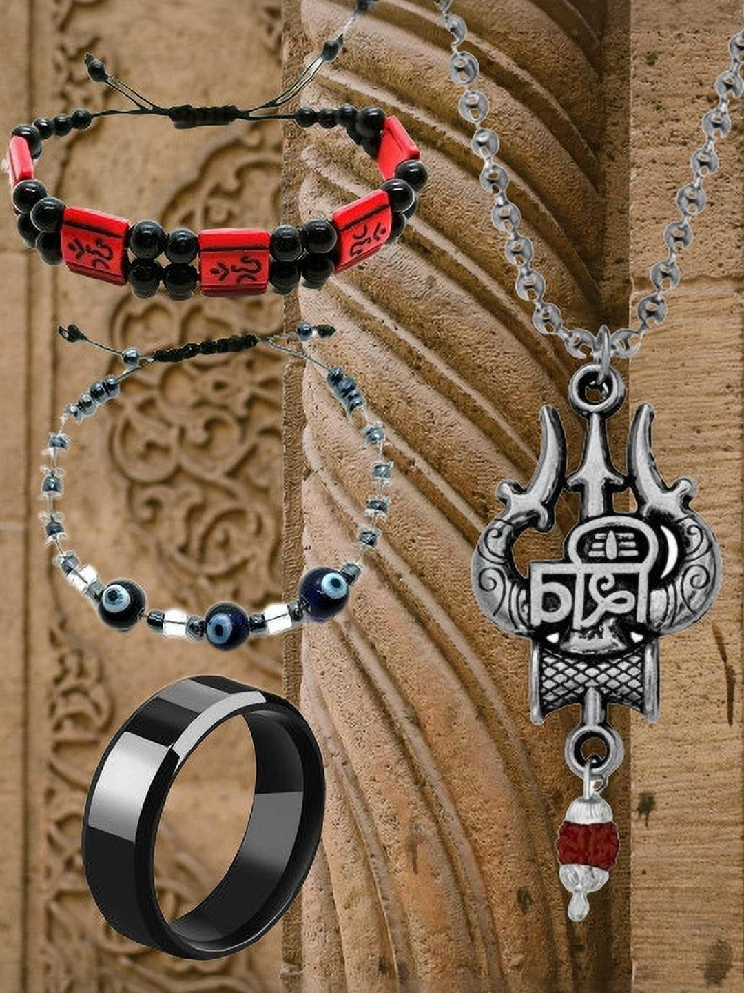 Dynamic Retail Global Women Rhodium-Plated Stainless Steel Jewellery Set