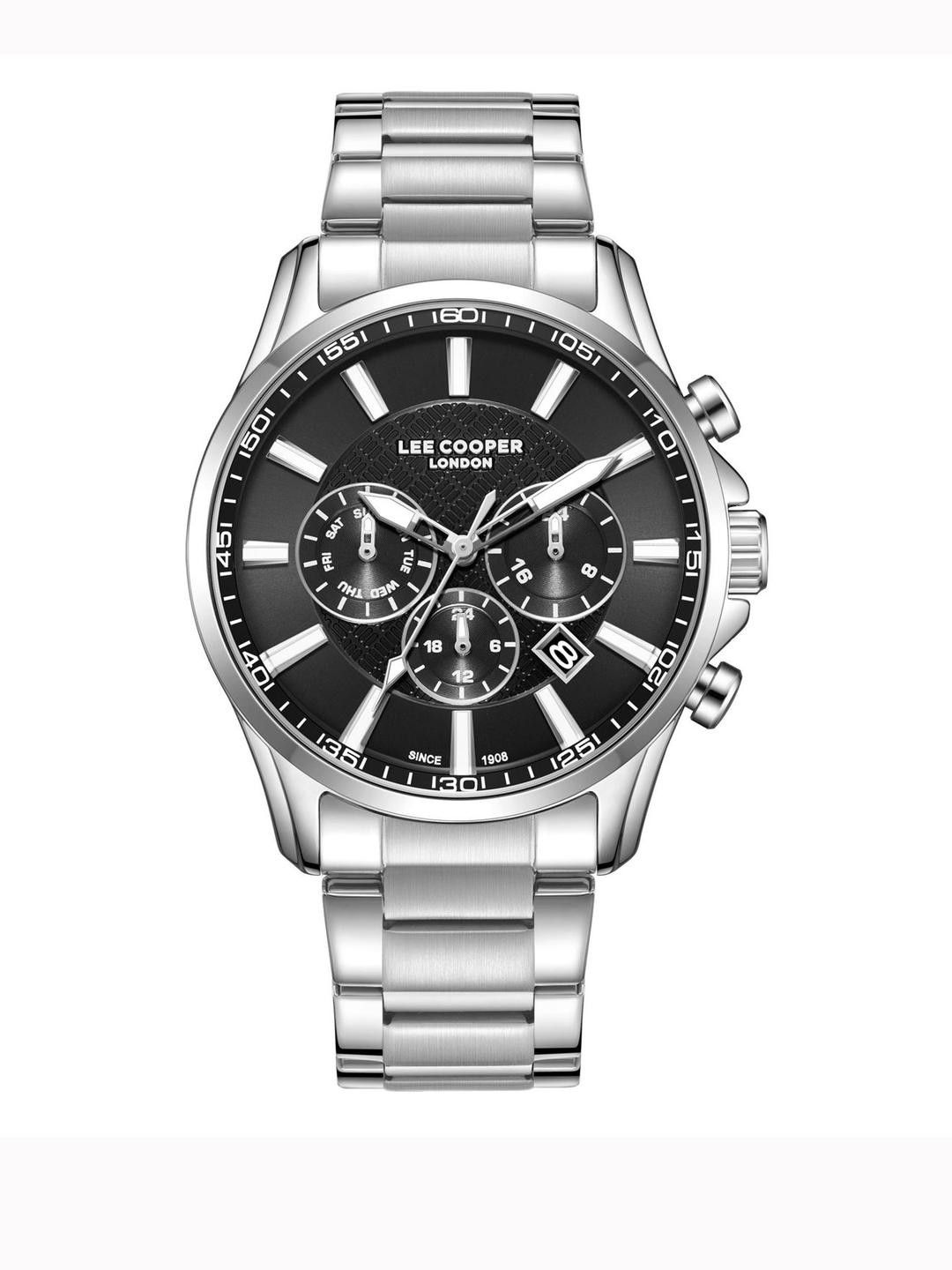 Lee Cooper Men Dial & Stainless Steel Bracelet Style Straps Analogue Watch LC08149.350-B