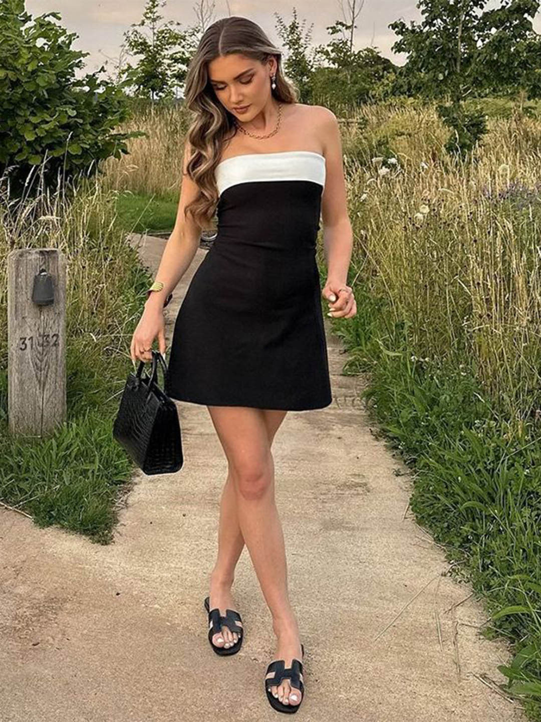 MIAKEE Women Off-Shoulder Sheath Dress