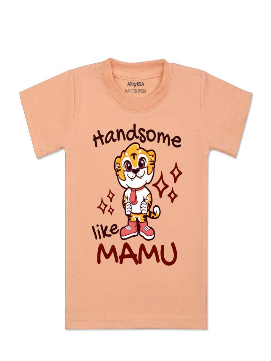 Arvesa Kids Handsome Like Mamu Printed Tshirt