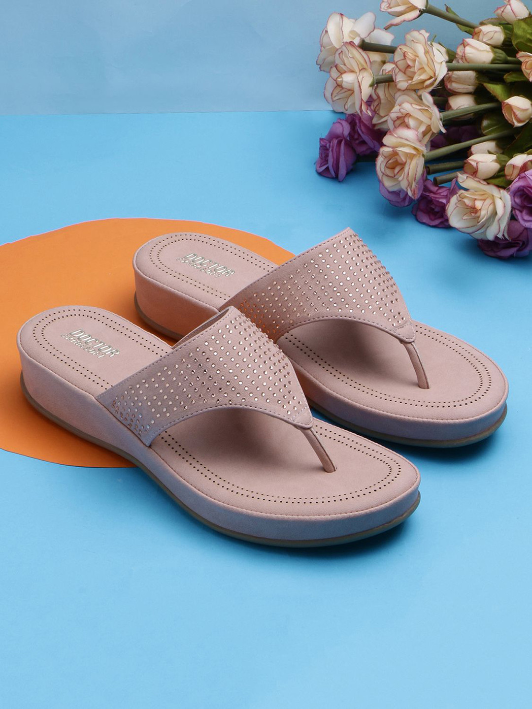 DOCTOR EXTRA SOFT Women Embellished Open Toe Flats