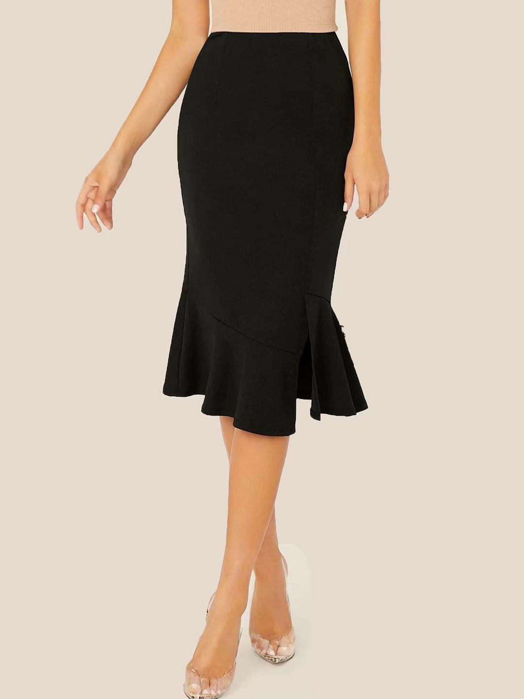 CORSICA Fish Cut Pencil Knee Length Skirt