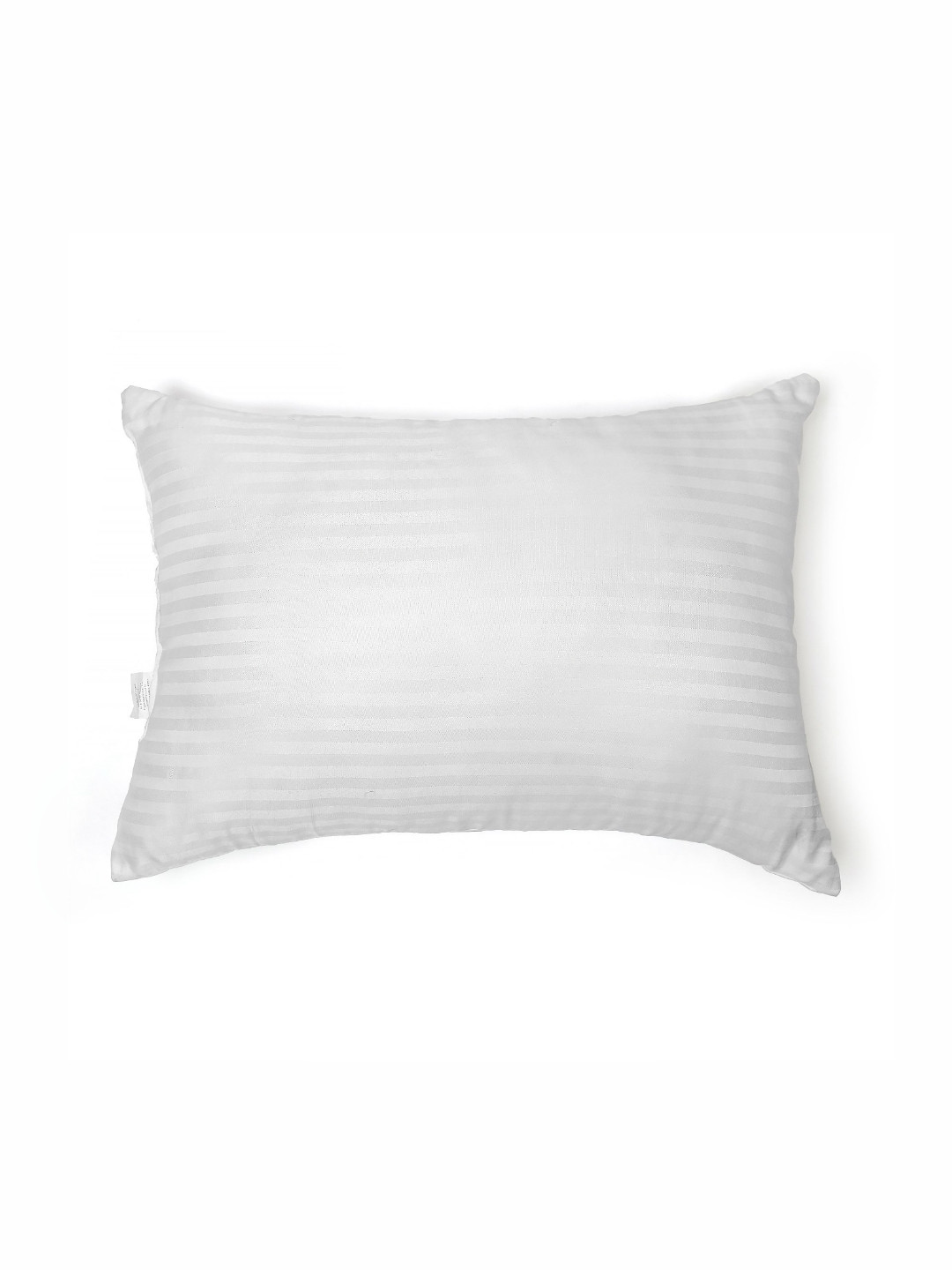 SH Creation and Handlooms White Striped Polyester Ultra Soft Fibre Sleep Pillow-40.6 x 61.9 x 10 cm