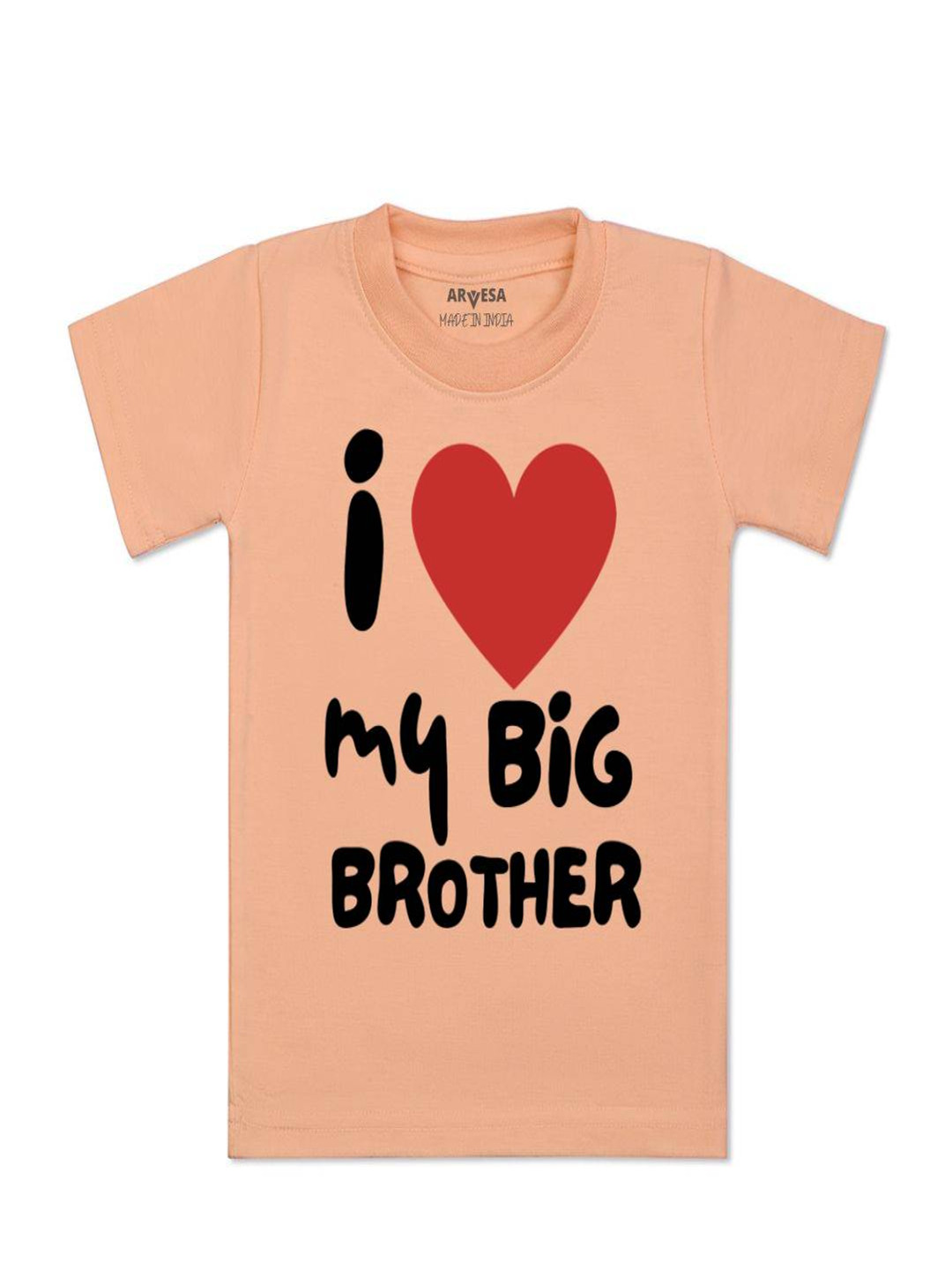 Arvesa Kids I Lobe My Big Brother Printed Tshirt