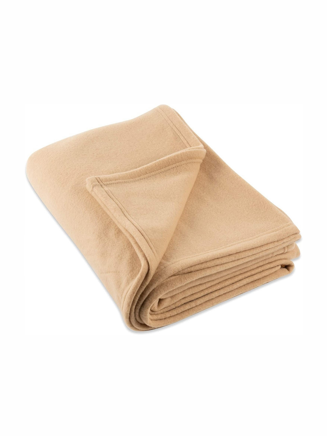IVAZA Gold-Toned Fleece 233 GSM Double Bed Blanket