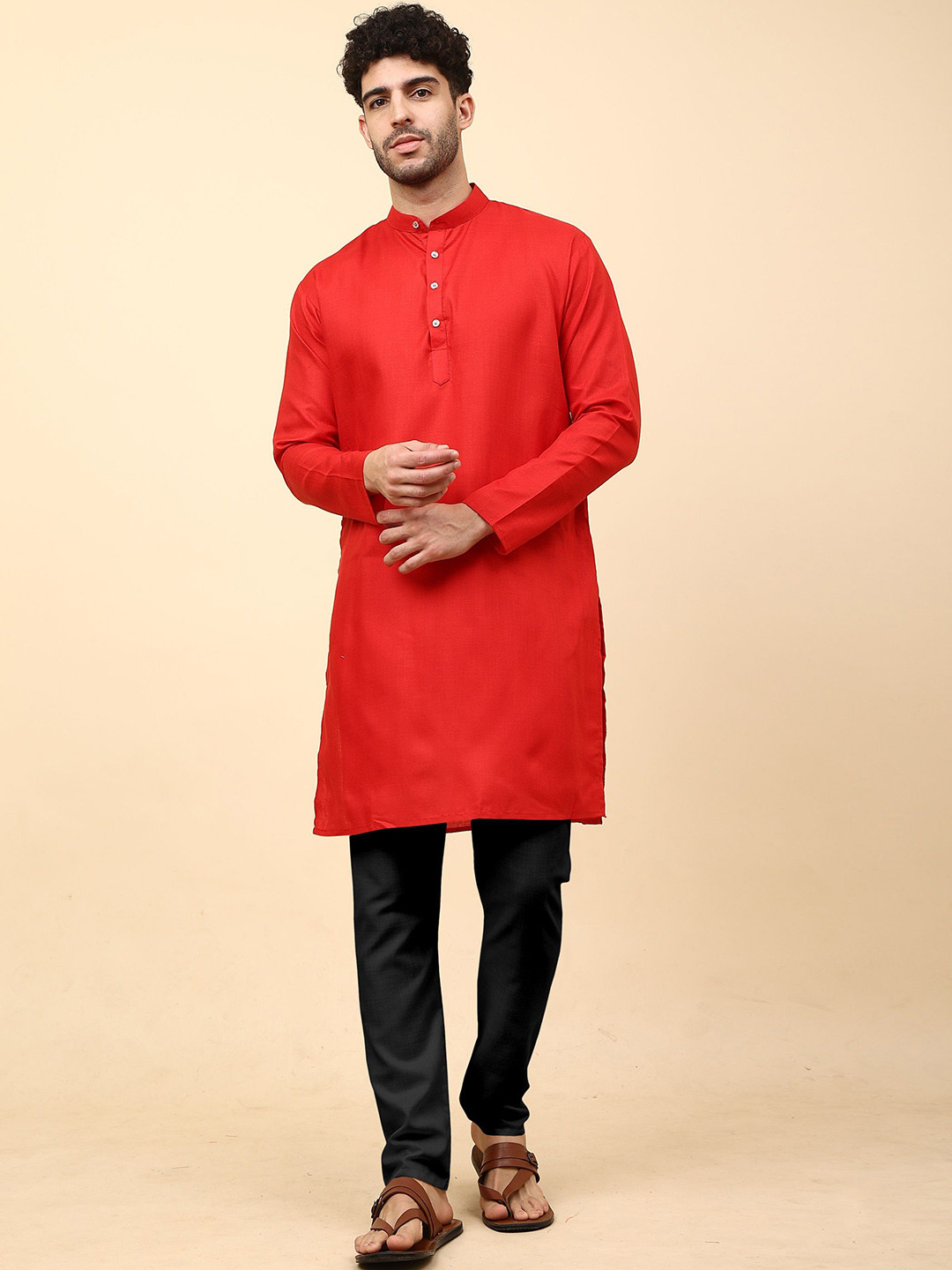 VS MALL Men Regular Kurta with Pyjamas