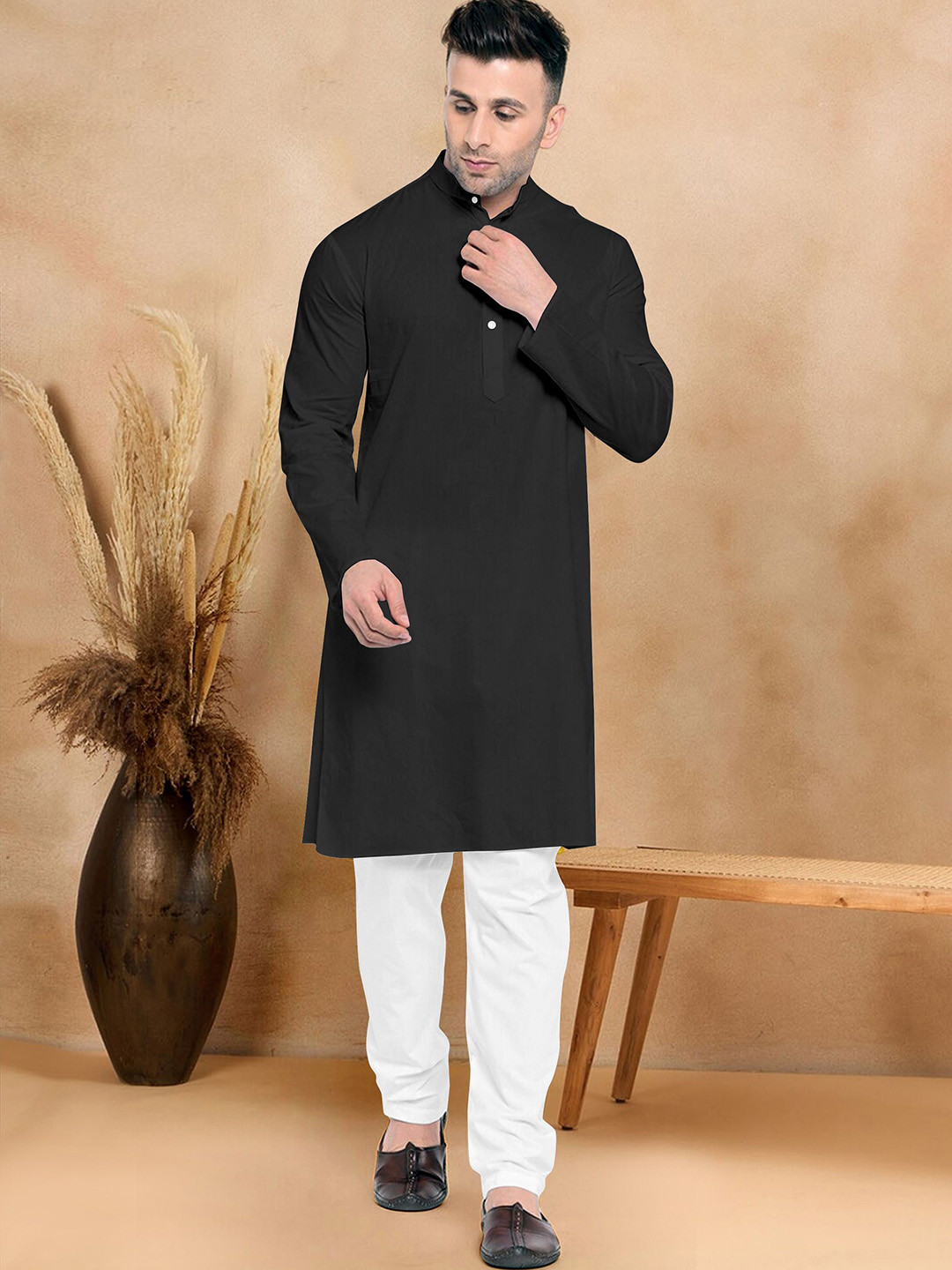 VS MALL Men Regular Kurta with Churidar