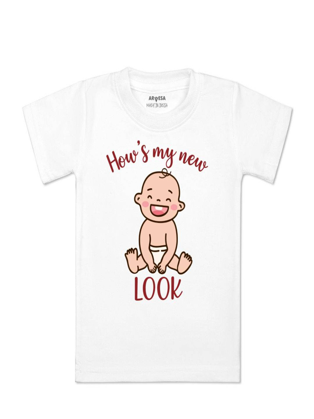 Arvesa Kids How's My New Look Printed Tshirt