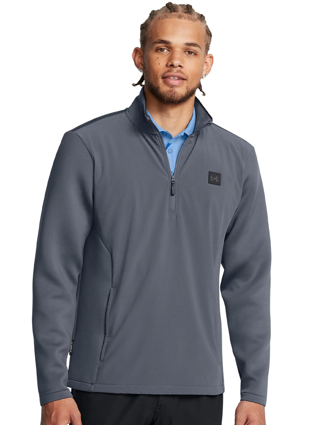 UNDER ARMOUR Drive Pro Storm Hybrid 1/4 Zip High Neck T-Shirt