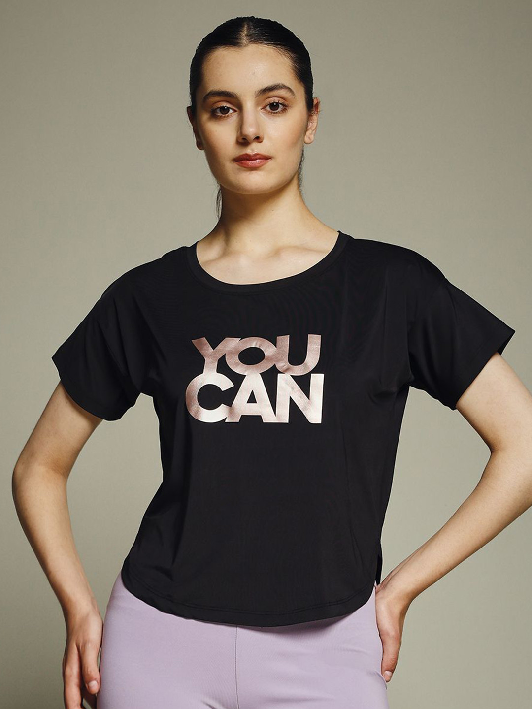MKH Typography Printed Short Sleeves Round Neck T-shirt