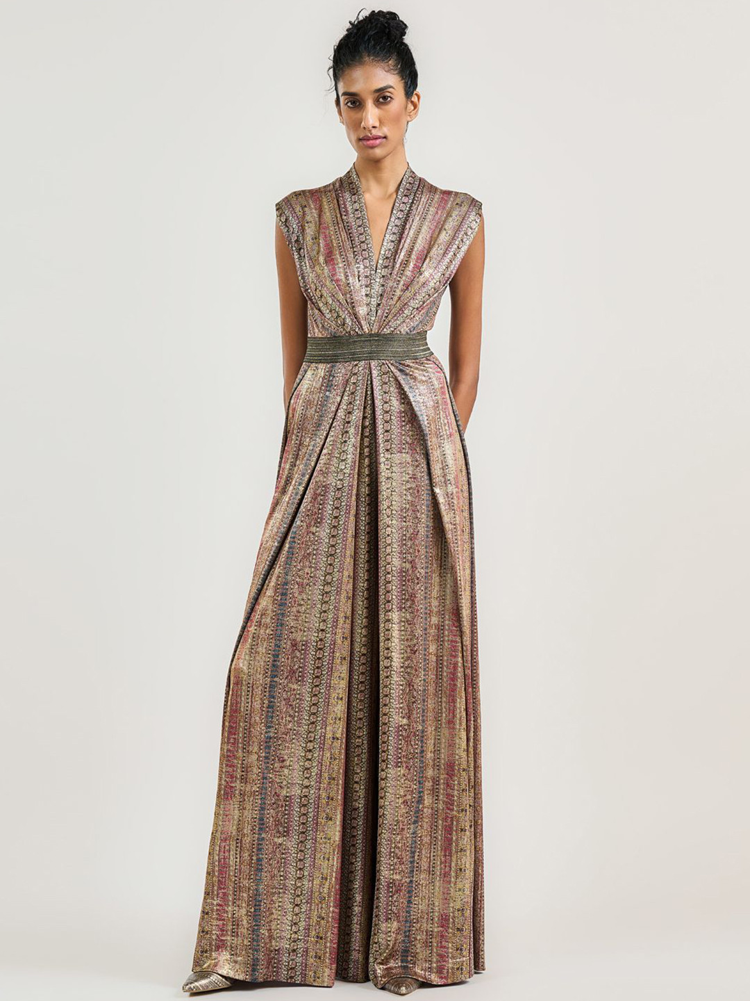 OTT Tarun Tahiliani Printed Culotte Jumpsuit