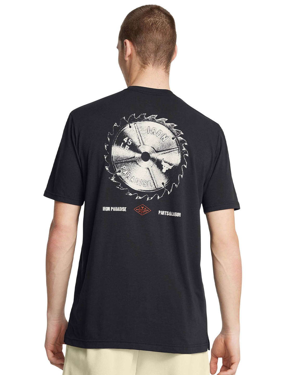 UNDER ARMOUR Printed Cotton Project Rock Tools Short Sleeves T-shirt