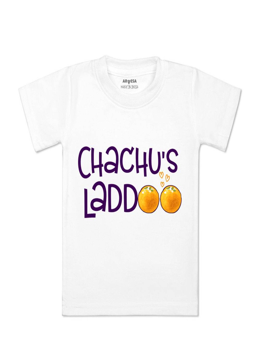 Arvesa Kids Chachu Ladoo Printed Tshirt