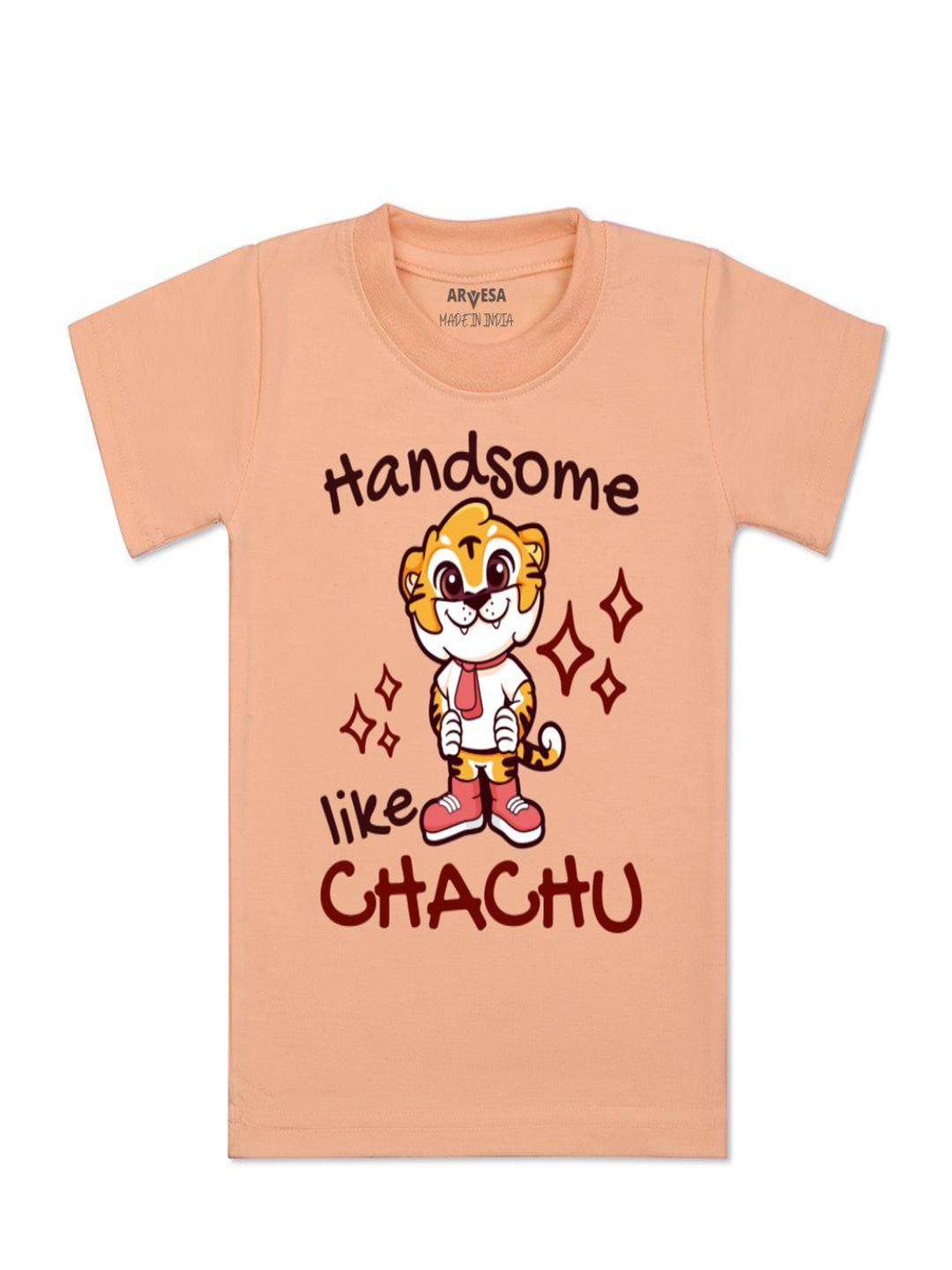 Arvesa Kids Handsome Like Chachu Printed Tshirt