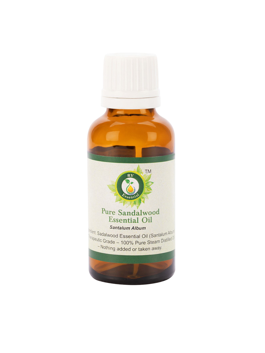 R V Essential Pure Sandalwood Essential Oil For Moisturization & Nourishment- 30 ml