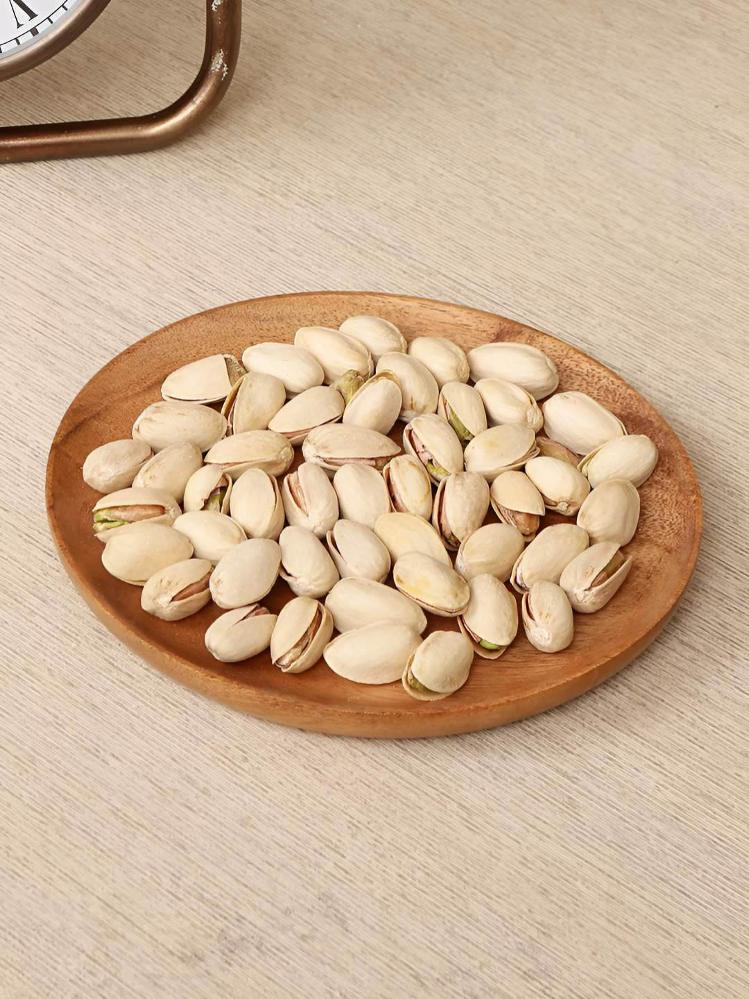 Myntra Elegant Homes Wooden Serving Plate with Laser-Etched Mandala Design