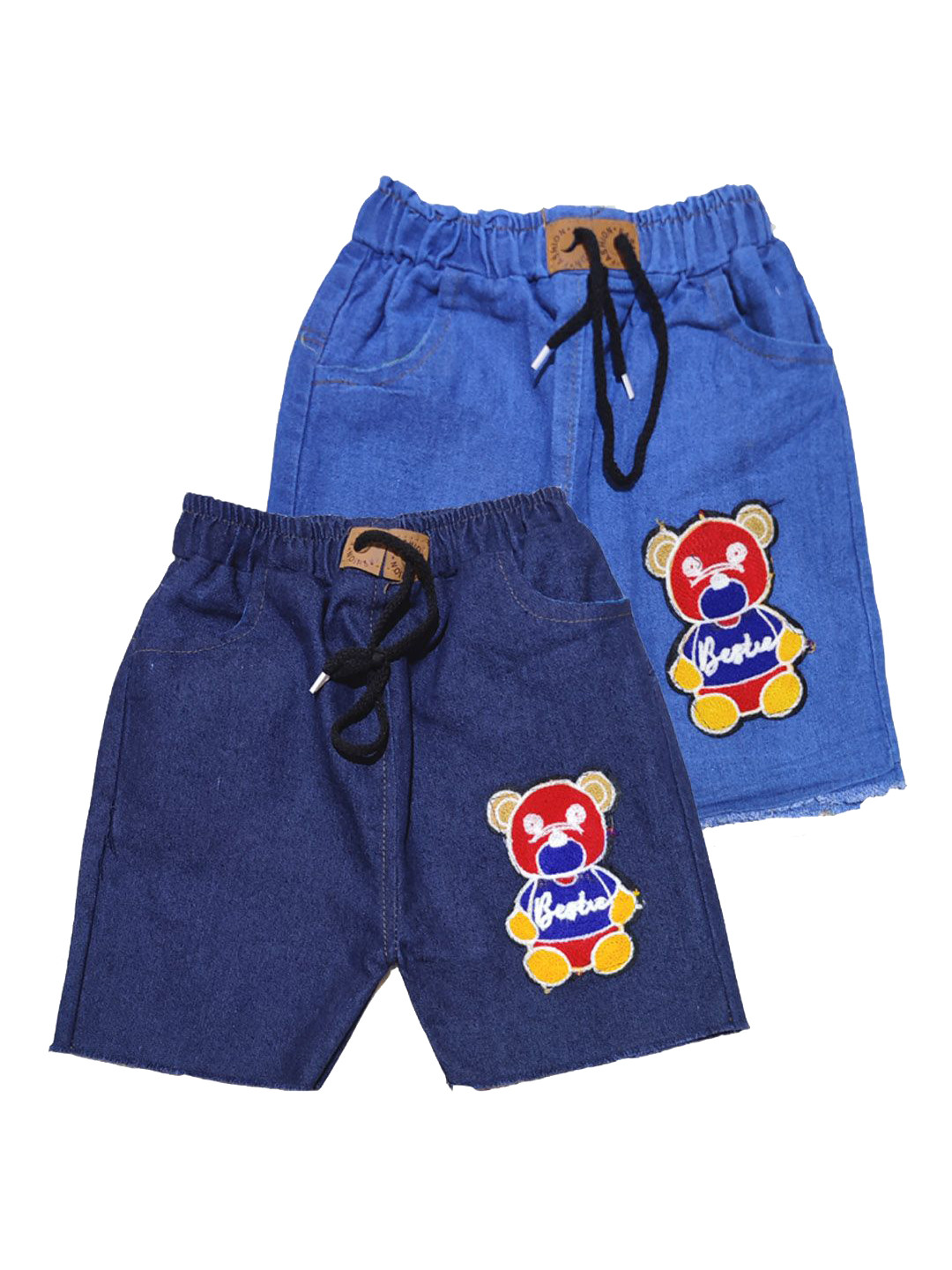 BAESD Girls Graphic Denim Pack of 2 Shorts