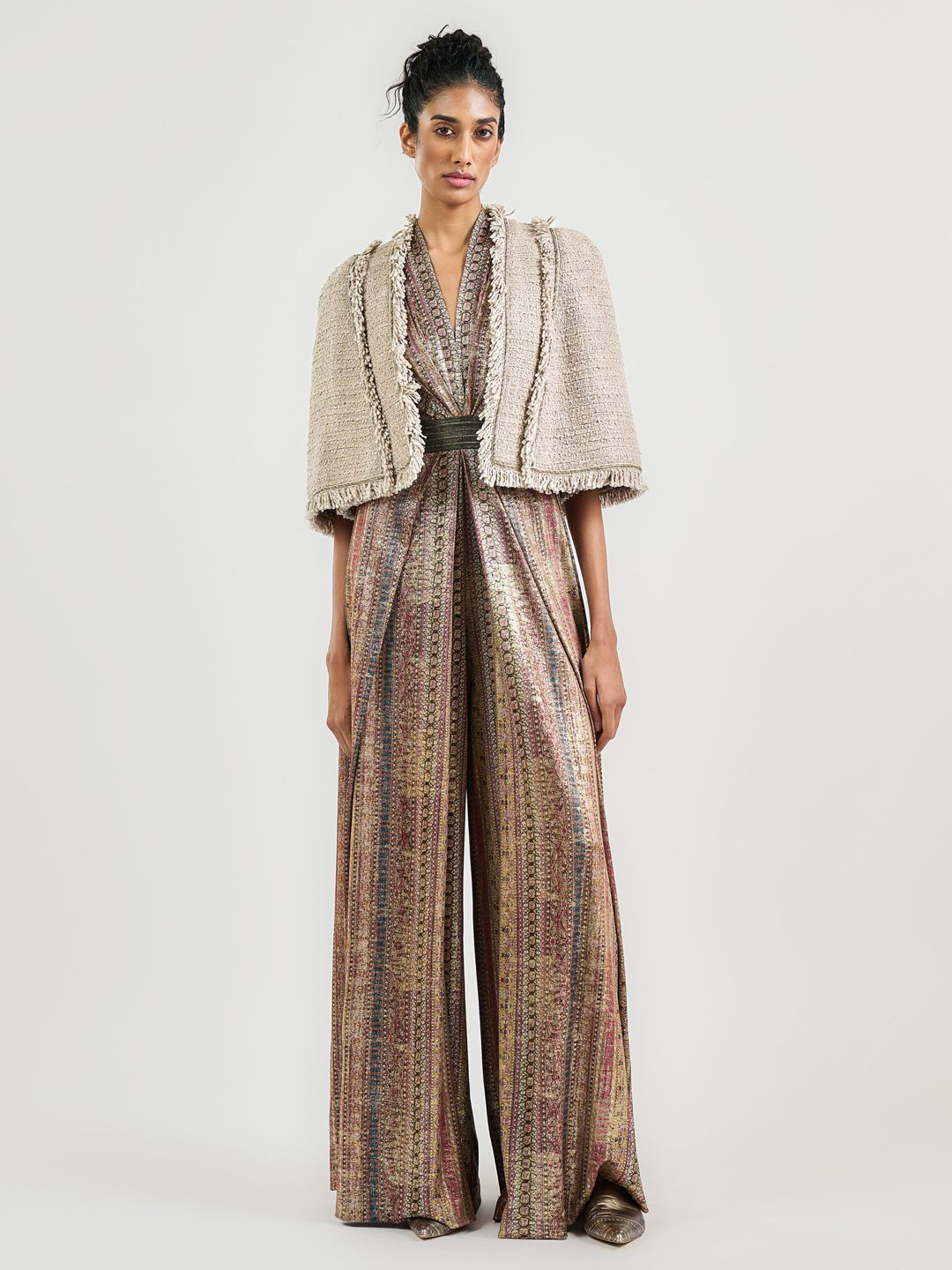 OTT Tarun Tahiliani Women Animal Printed Flared Sleeve Top