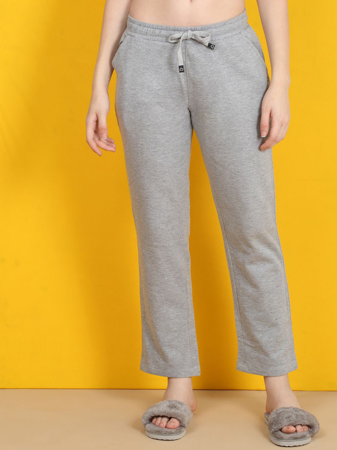 Sweet Dreams Cotton Relaxed-Fit Straight-Leg Lounge Pants