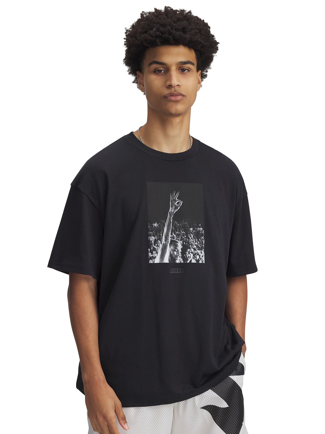 UNDER ARMOUR UA Curry Printed Heavyweight Oversized Short Sleeve T-Shirt