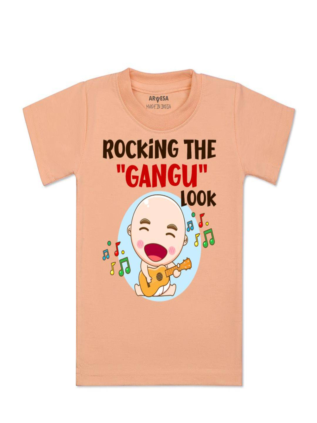 Arvesa Kids Rocking The Gangu Look Printed Tshirt
