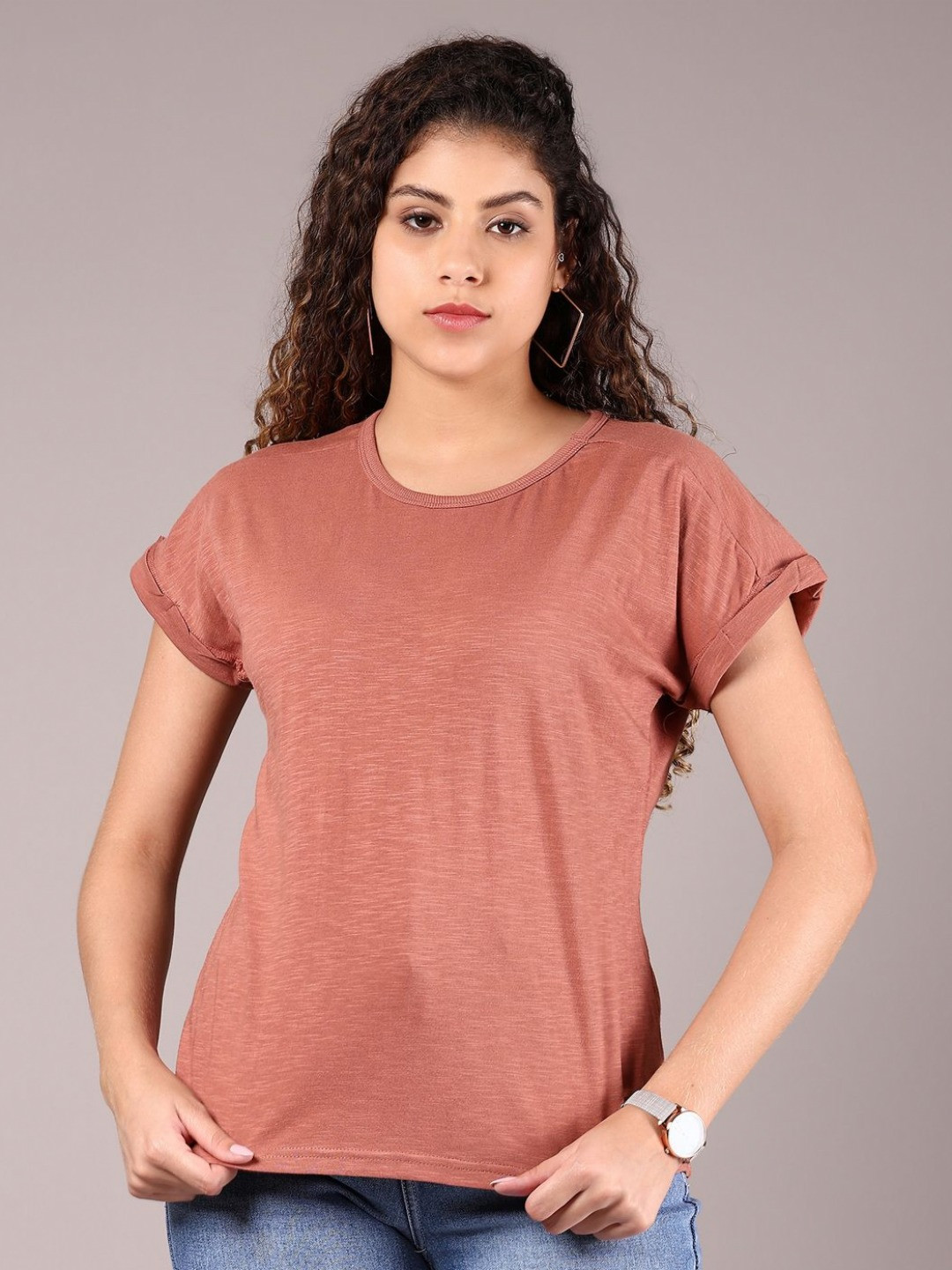 LIMEROAD Women Printed Extended Sleeves Cut Outs T-shirt