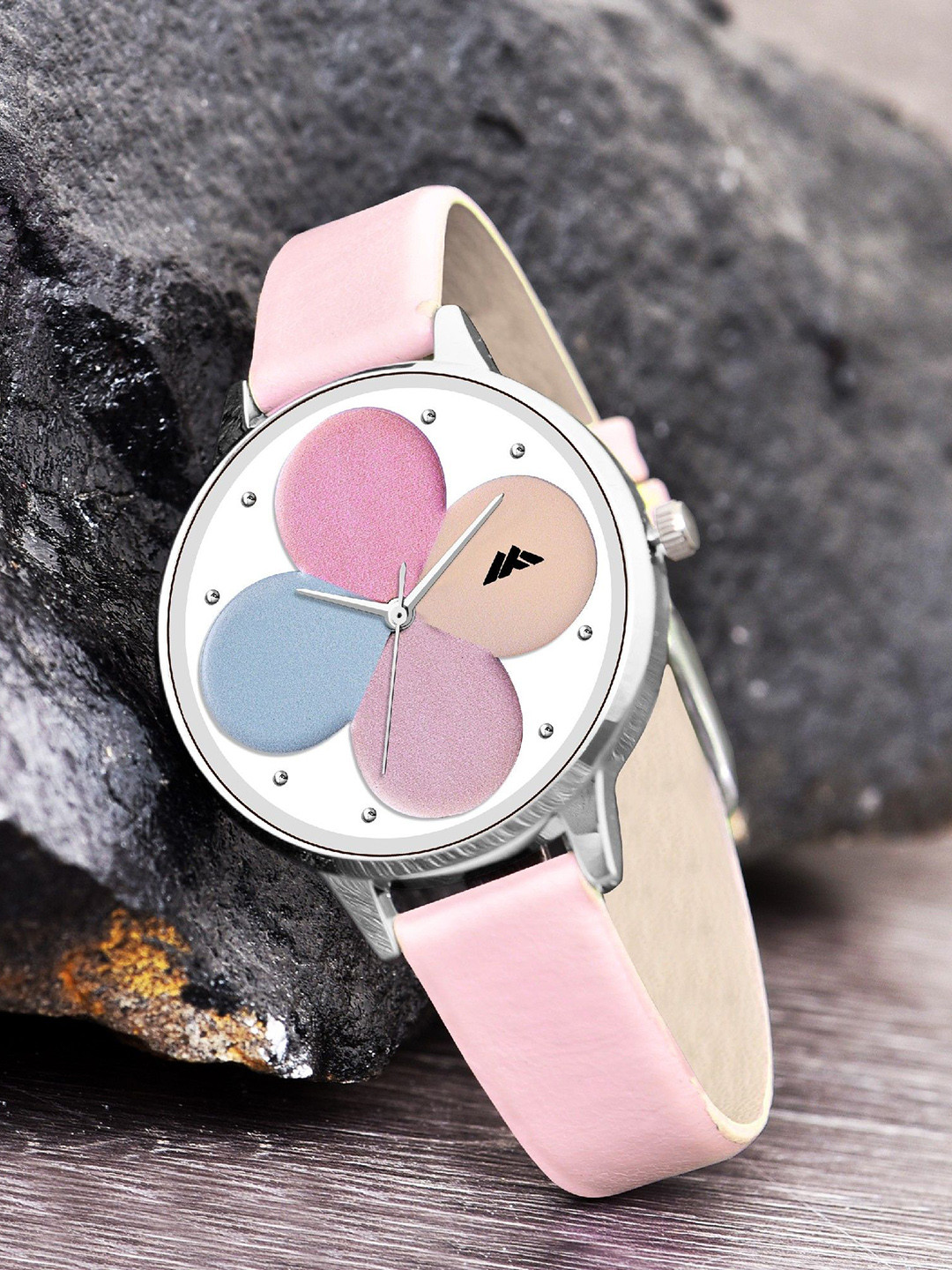 DOUBLERUN Women Dial & Leather Straps Analogue Multi Function Watch H05NMT-552