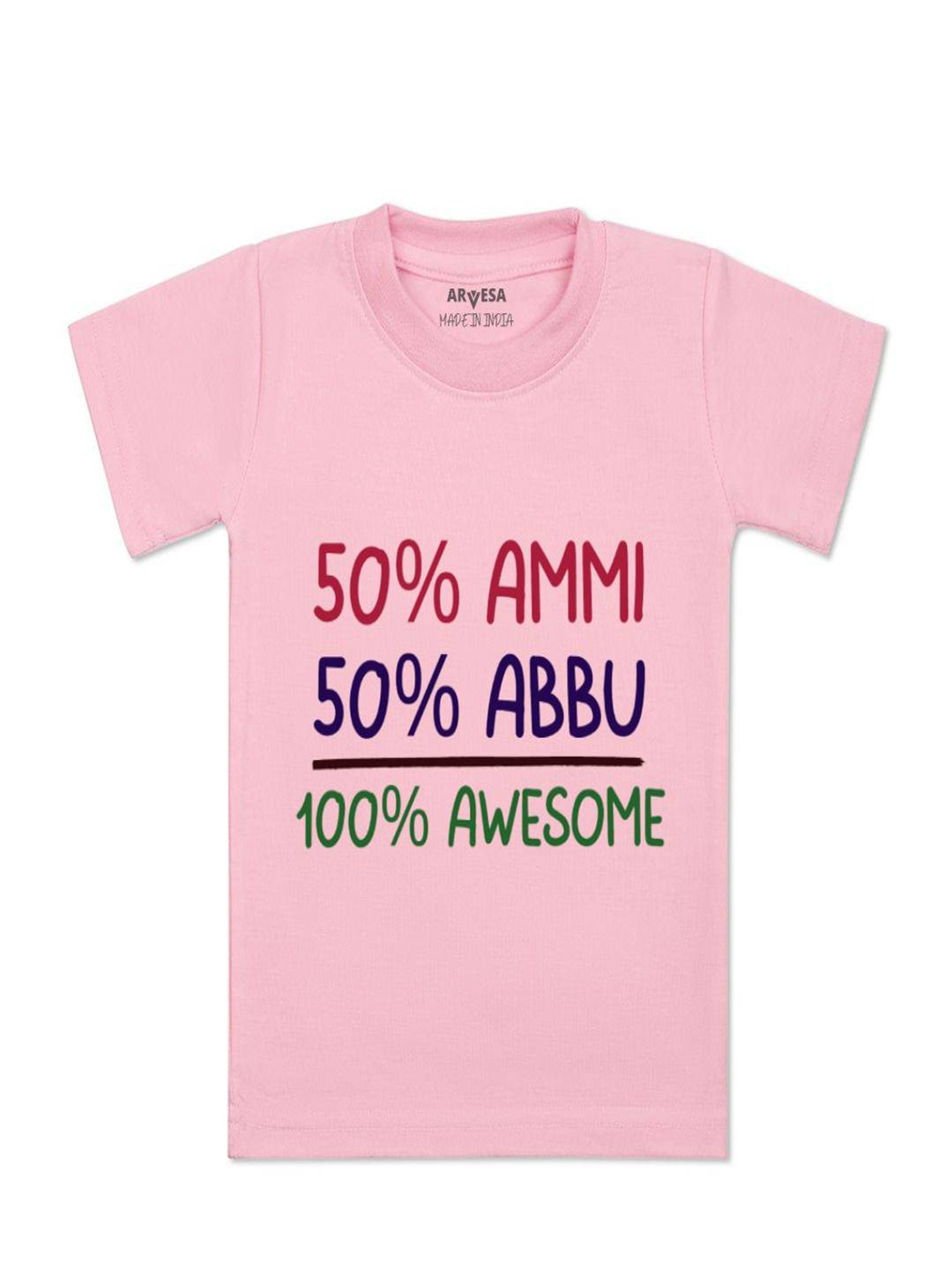 Arvesa Kids Ammi & Abbu Printed T-shirt