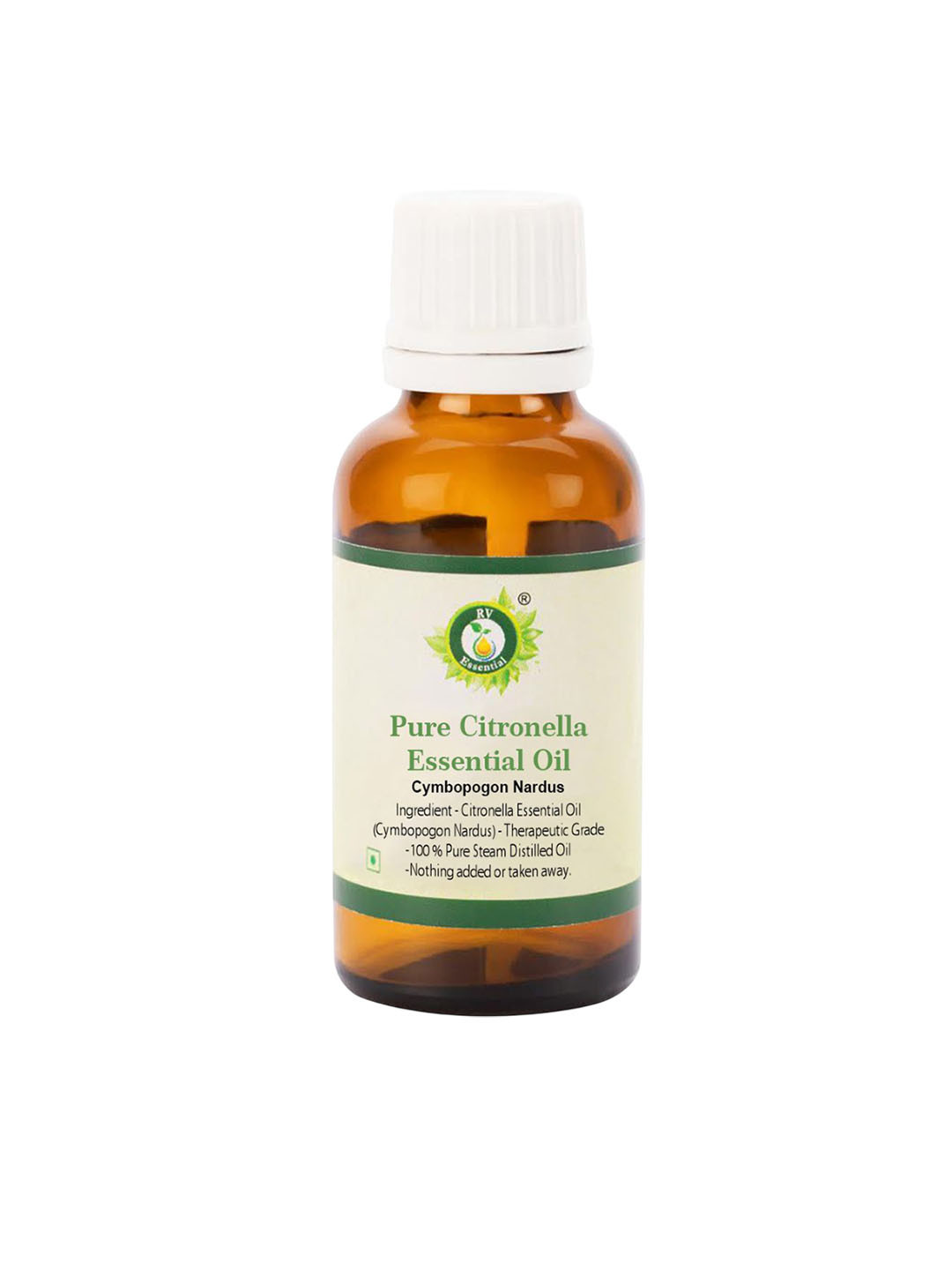 R V Essential Pure Citronella Essential Oil For Moisturization & Nourishment - 30 ml
