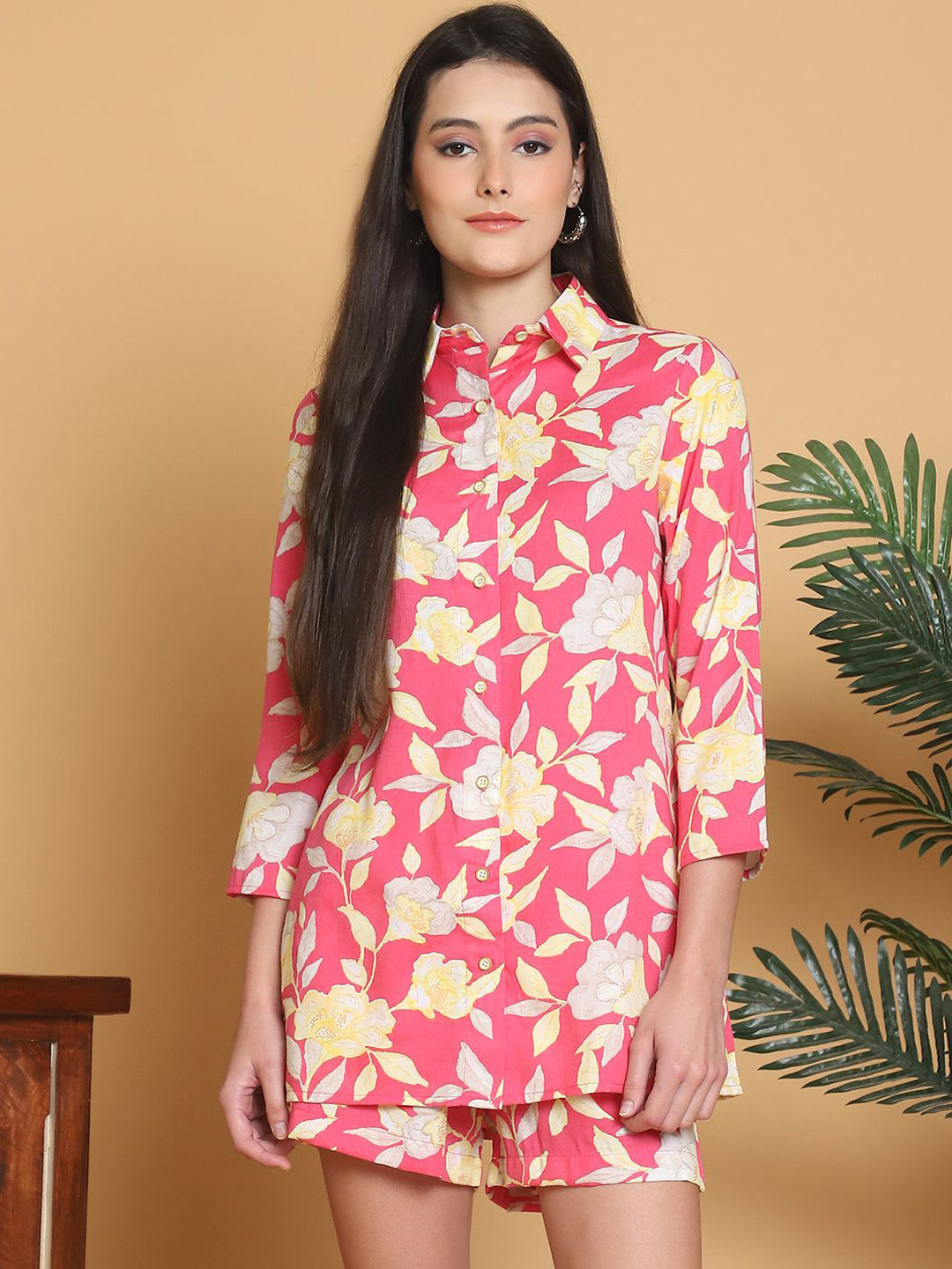 Monte Carlo Printed Shirt With Shorts Co-Ords