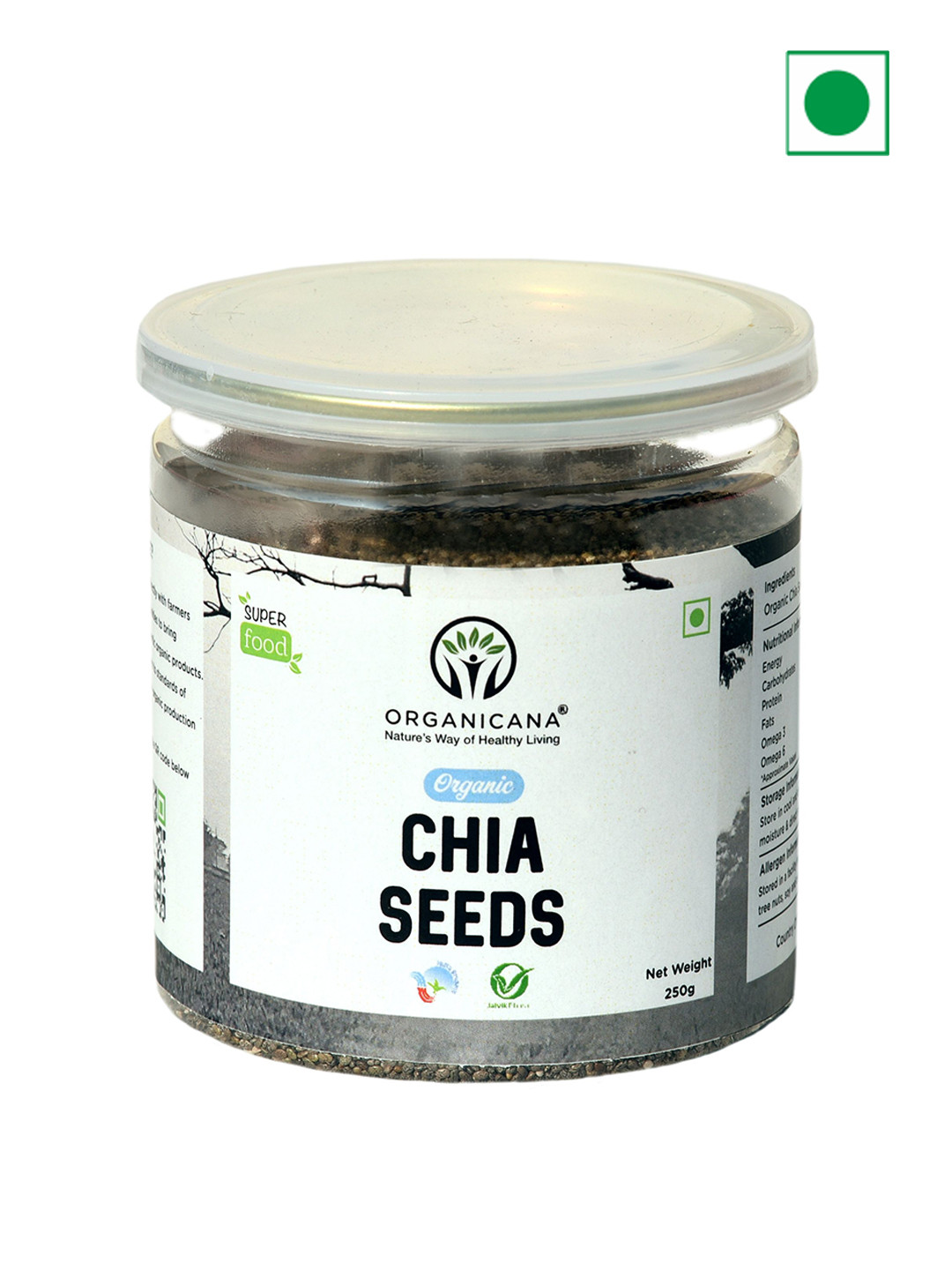 Organicana Organic Chia Seeds - 250 g