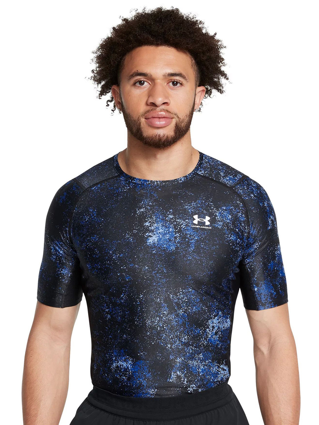 UNDER ARMOUR Heatgear Iso-Chill Printed Compression-Fit T-Shirt