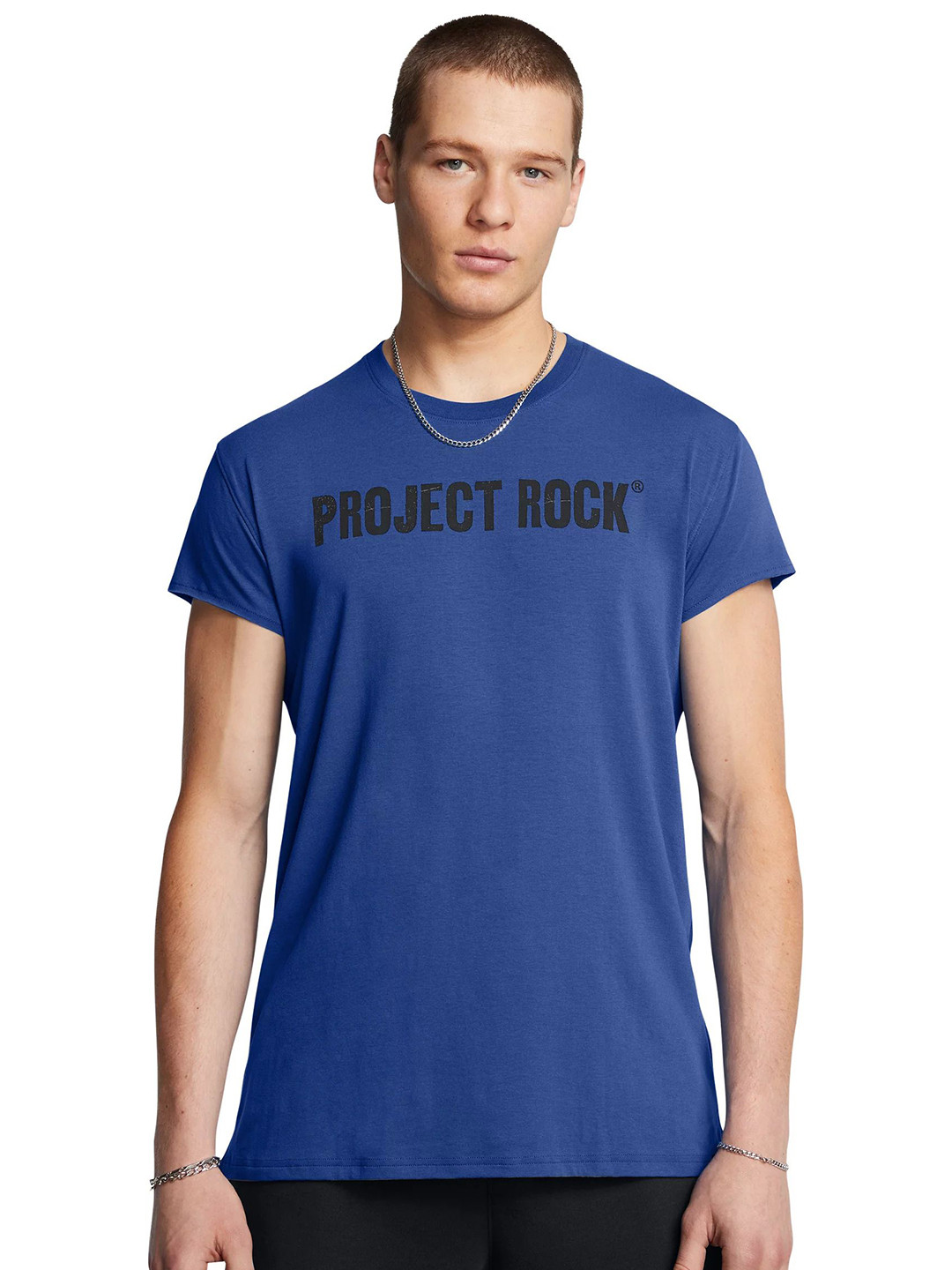 UNDER ARMOUR Men Project Rock Cap Sleeves Tshirt
