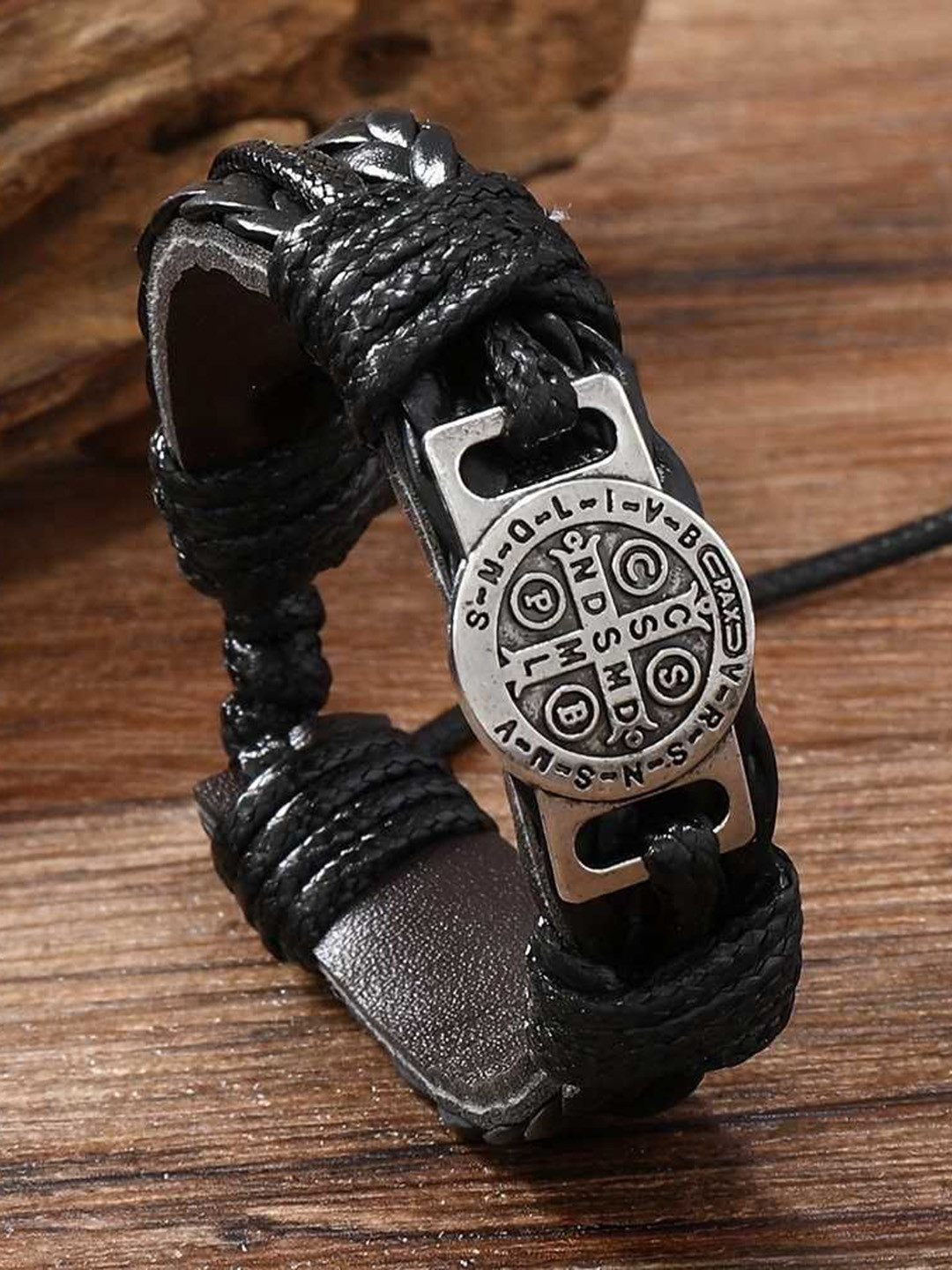 Bling Queen Leather Wraparound Bracelet