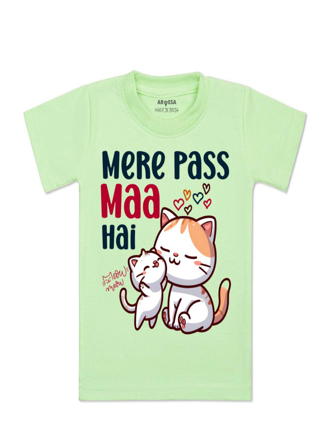 Arvesa Kids Mere Pass Maa Hai Printed Tshirt