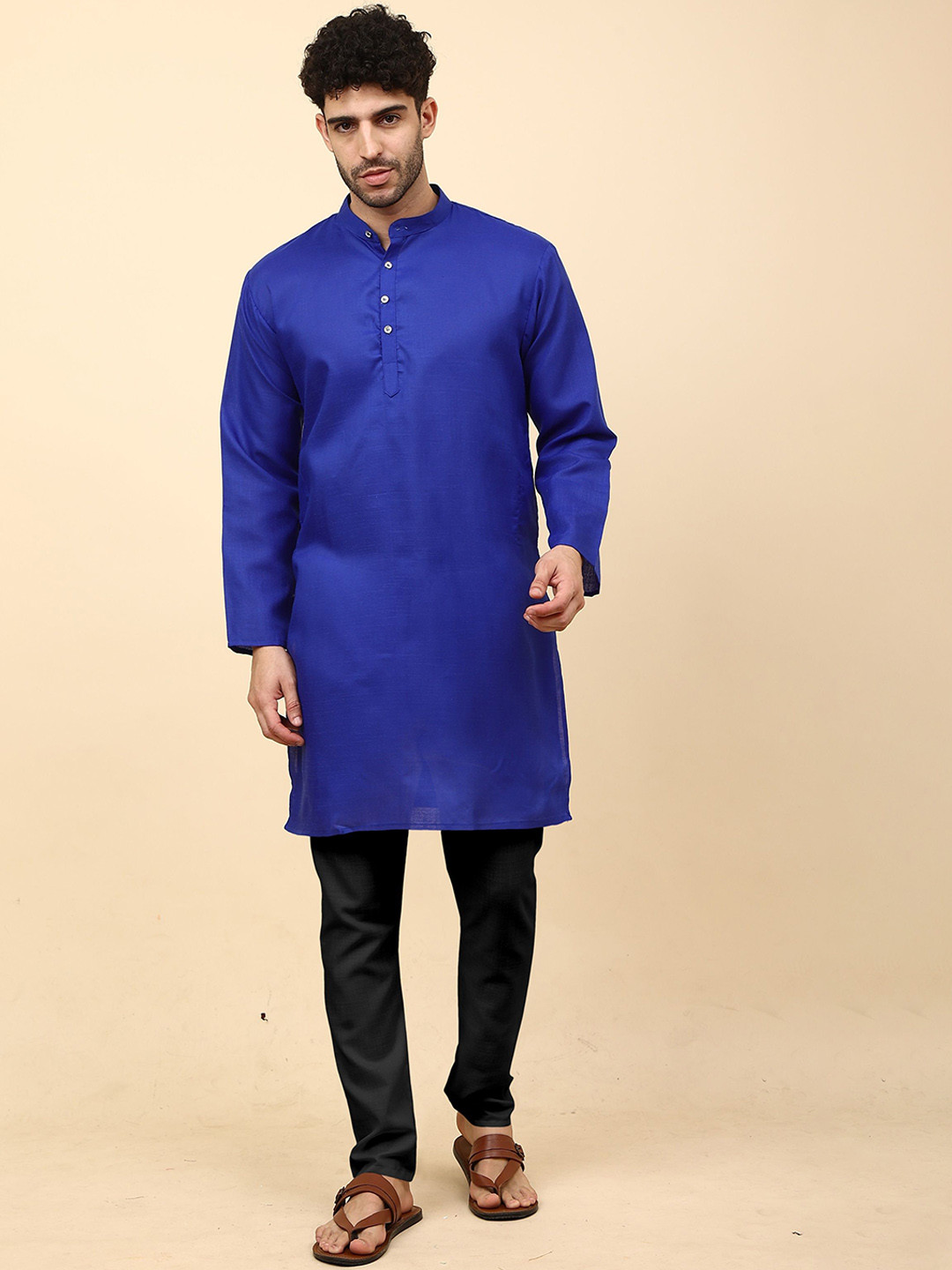 VS MALL Men Regular Kurta with Churidar