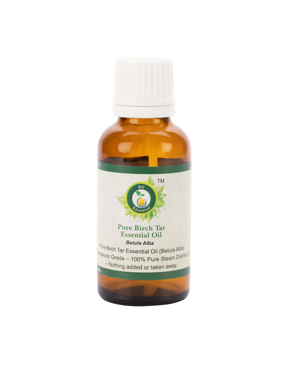 R V Essential Pure Birch Tar Alcohol Free Essential Oil - 15 ml