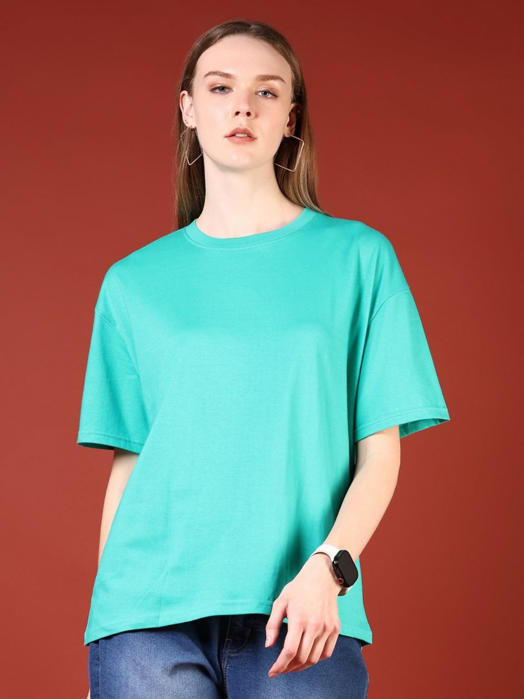 LIMEROAD Women Typography Raw Edge T-shirt
