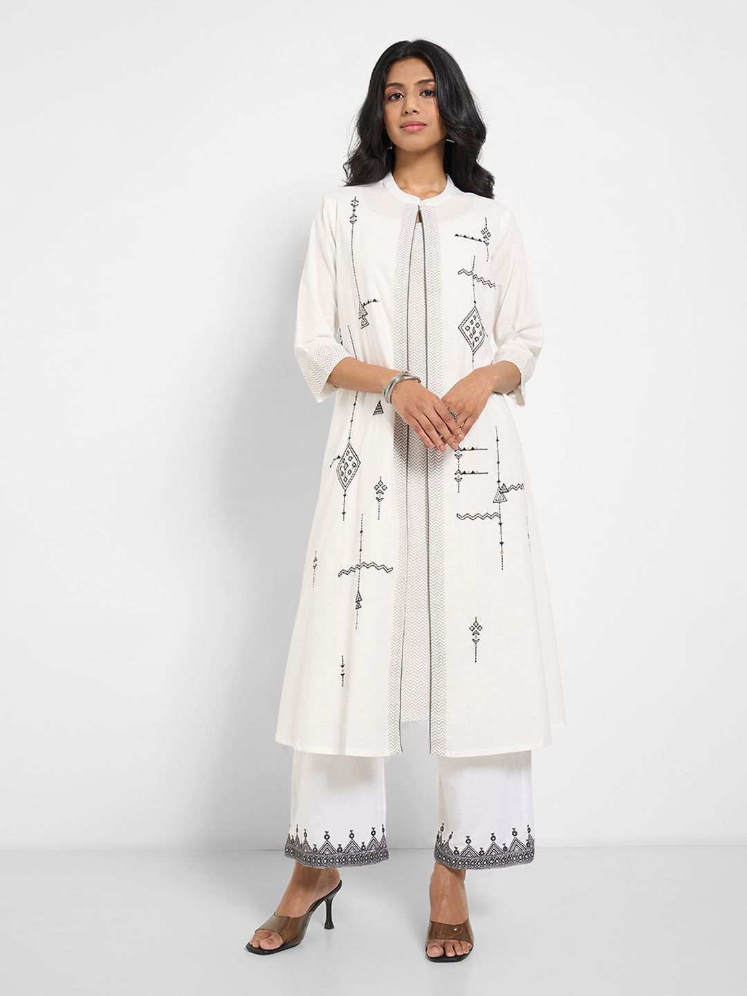 RANGMANCH BY PANTALOONS Women Printed Thread Work Kurta