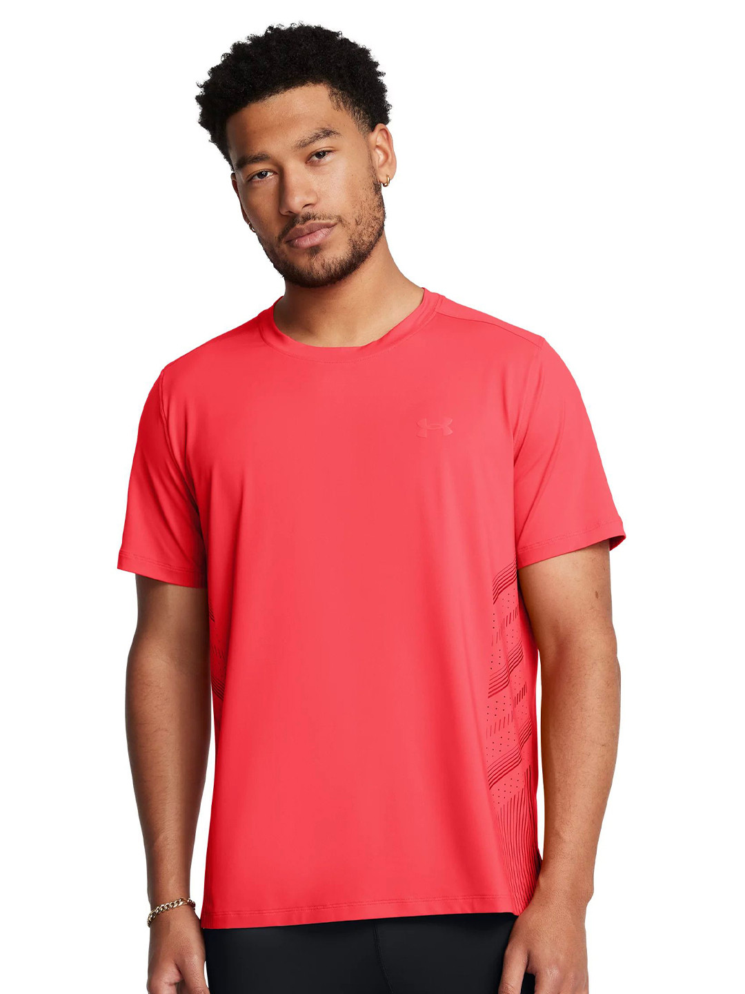 UNDER ARMOUR Launch Elite Graphic Printed Slim-Fit Short Sleeves T-Shirt