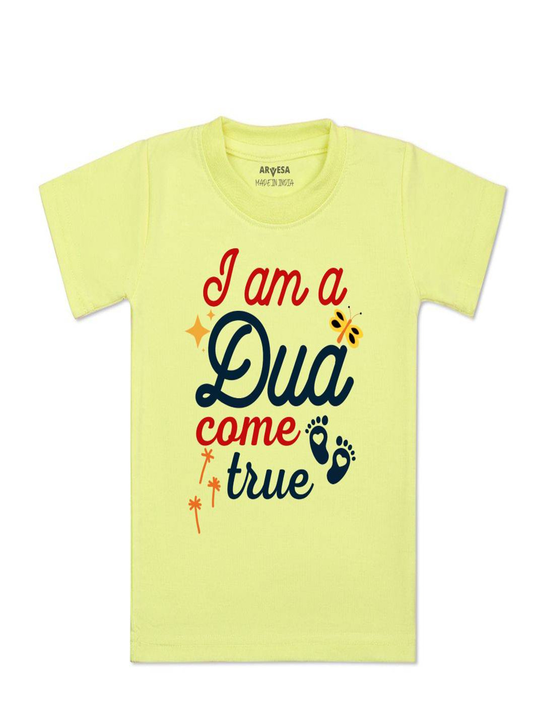 Arvesa Kids I am Dua Come True Printed Tshirt