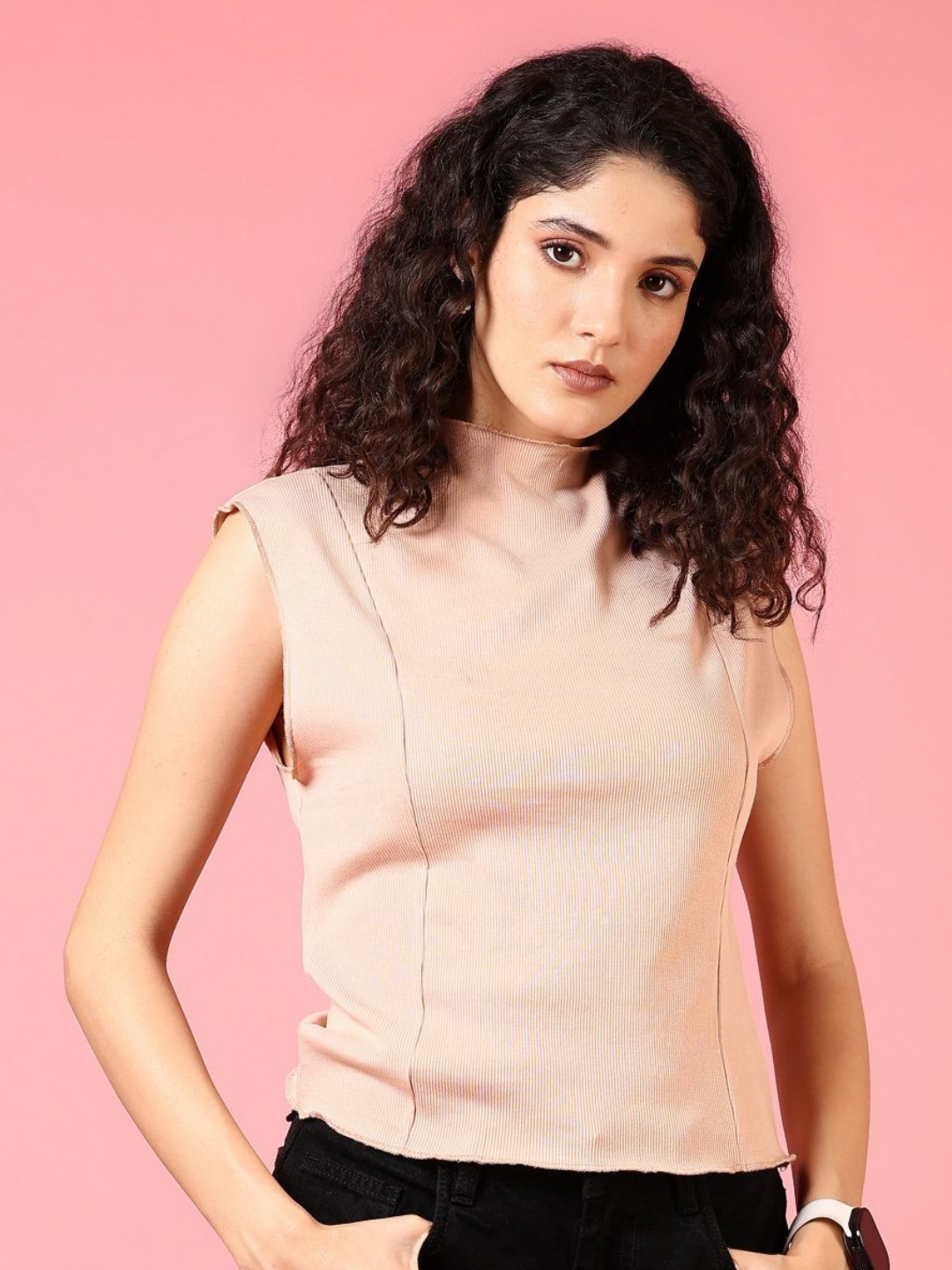 LIMEROAD Women Extended Sleeves Pockets T-shirt