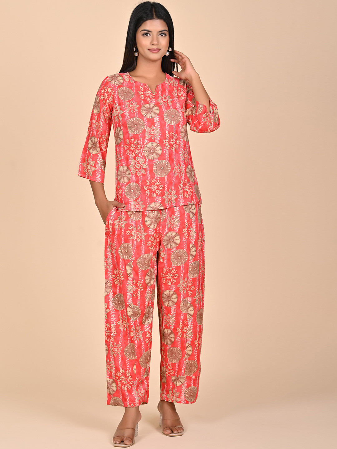 Rashmi Shree Creation Printed Top & Trousers Co-Ord Set