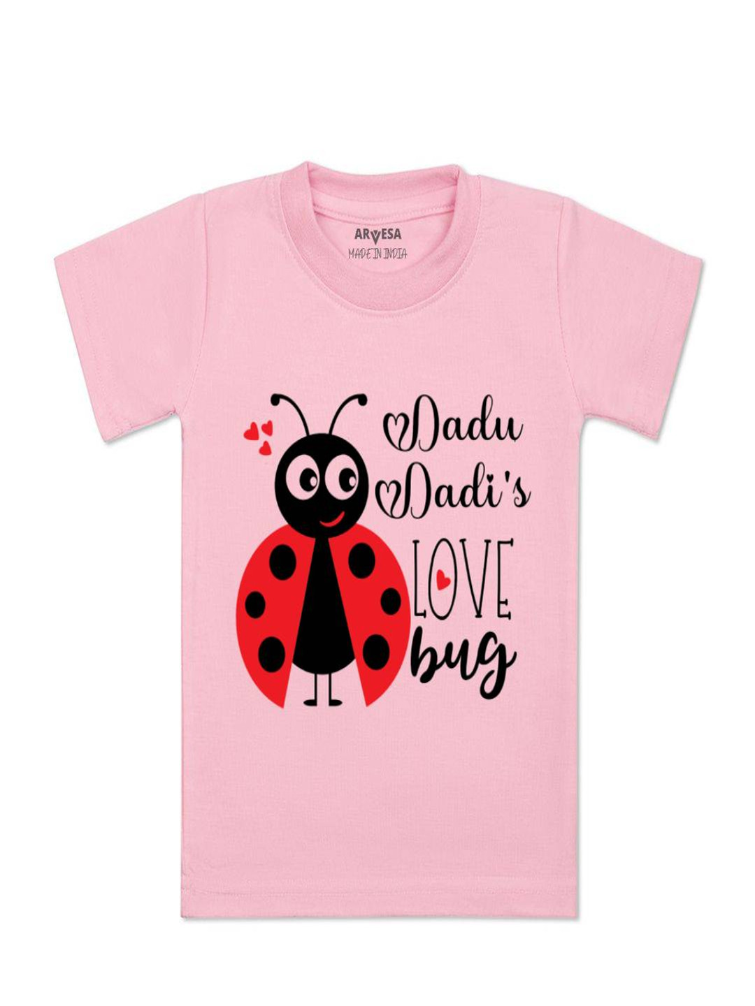 Arvesa Kids Dadu Dadi Love Bug Printed Tshirt
