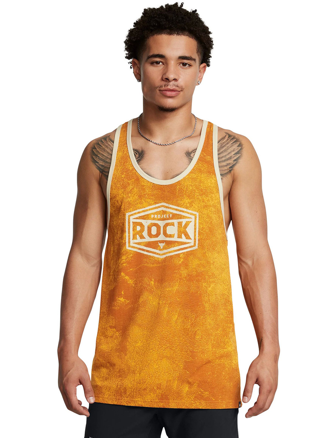 UNDER ARMOUR Project Rock Racer Tools Printed Tank Vest